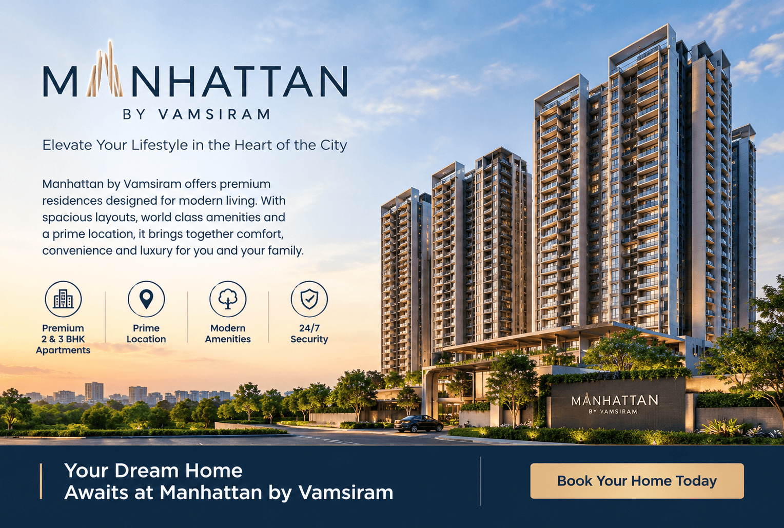Manhattan by Vamsiram - Luxury Apartments in Hyderabad