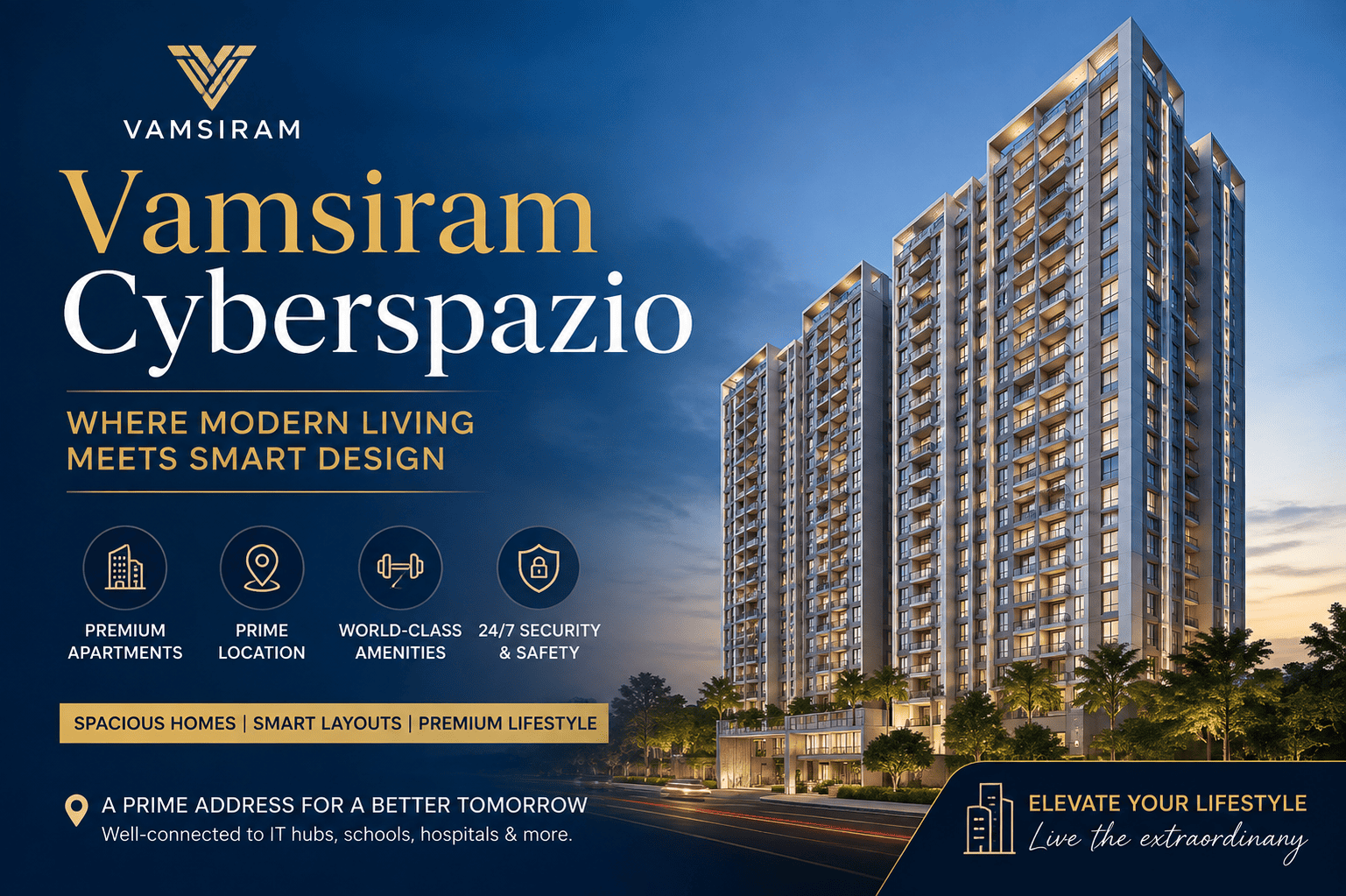 Vamsiram Cyberspazio - Commercial Shops in Hyderabad