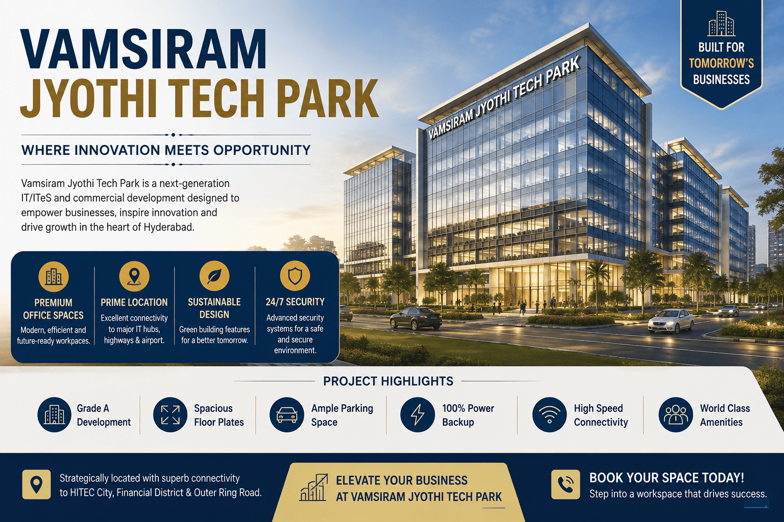Vamsiram Jyothi Tech Park - IT Investment in Hyderabad